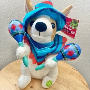 NWT 2019 Be Jolly 10” Animated Mariachi Puppy "Macarena" Singing Dancing 139905
